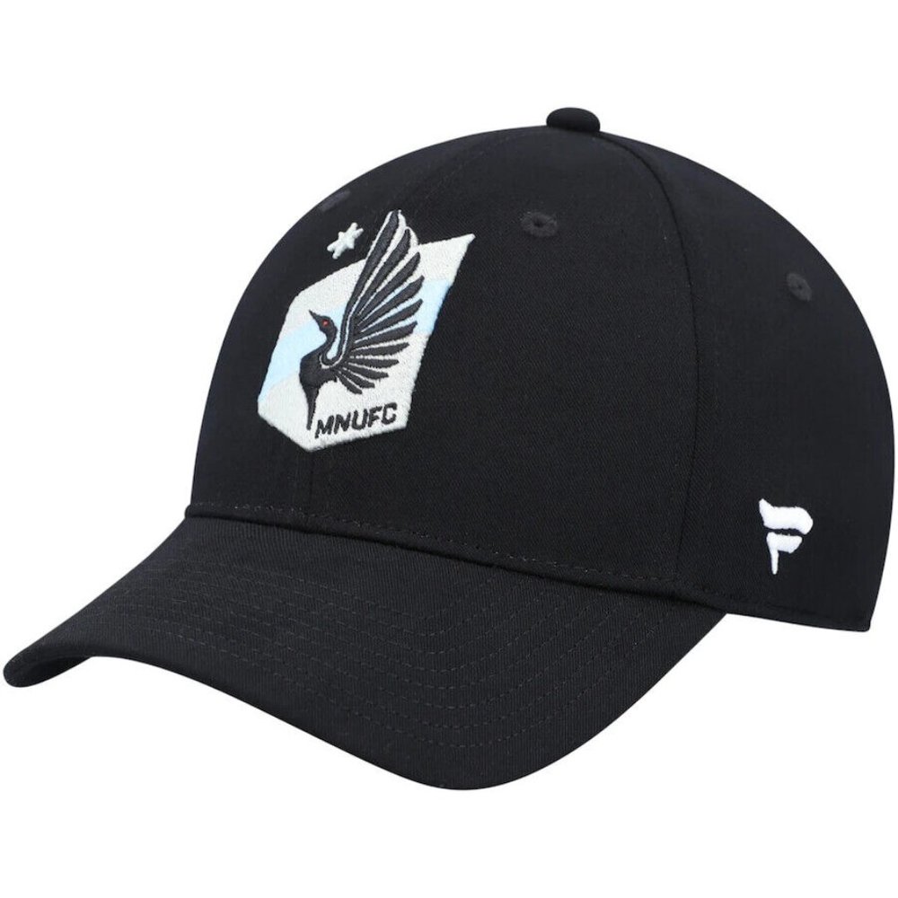 Minnesota United FC Mens Adjustable Baseball Hat MN Loons Black Fanatics NEW